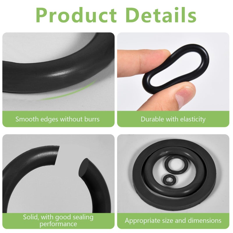 ZFCZR 10Pcs Sprayer Seal Rings Kit - NBR Rubber O-Rings & Gaskets Replacement for Most 1 Gallon (3L), 1.3 Gallon (5L), 2 Gallon (8L) Garden Pressurized Hand Sprayers - Durable Pump Repair Parts - Image 5