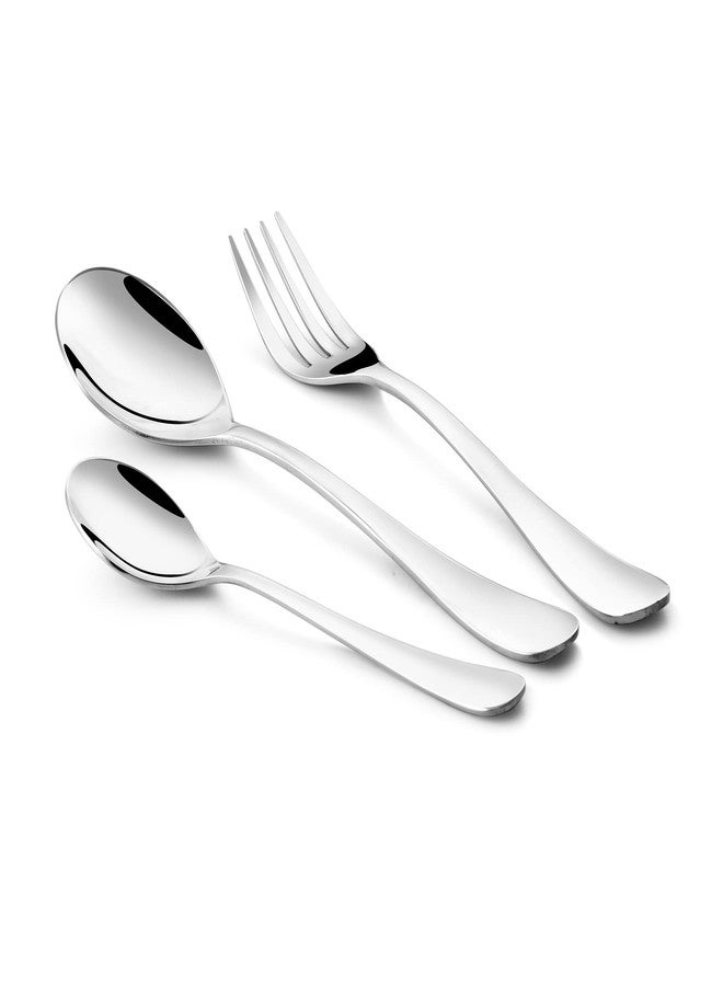 FnS Victoria Stainless Steel 18 Pc Cutlery Set with Leatherette Box (6 Dinner Spoons, 6 Dinner Fork, 6 Teaspoons) - Image 3