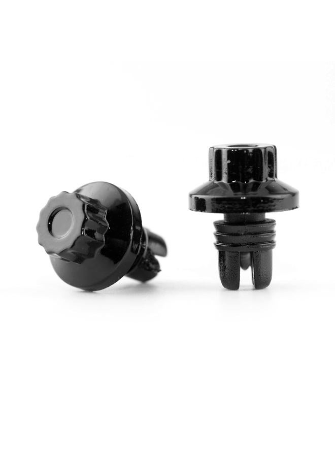 RTRHINOTUNING Wheel Rivets Nuts Set of 50 for 7.8mm/0.31in Hole Replacement Rivets ABS Plastic Black - Image 4