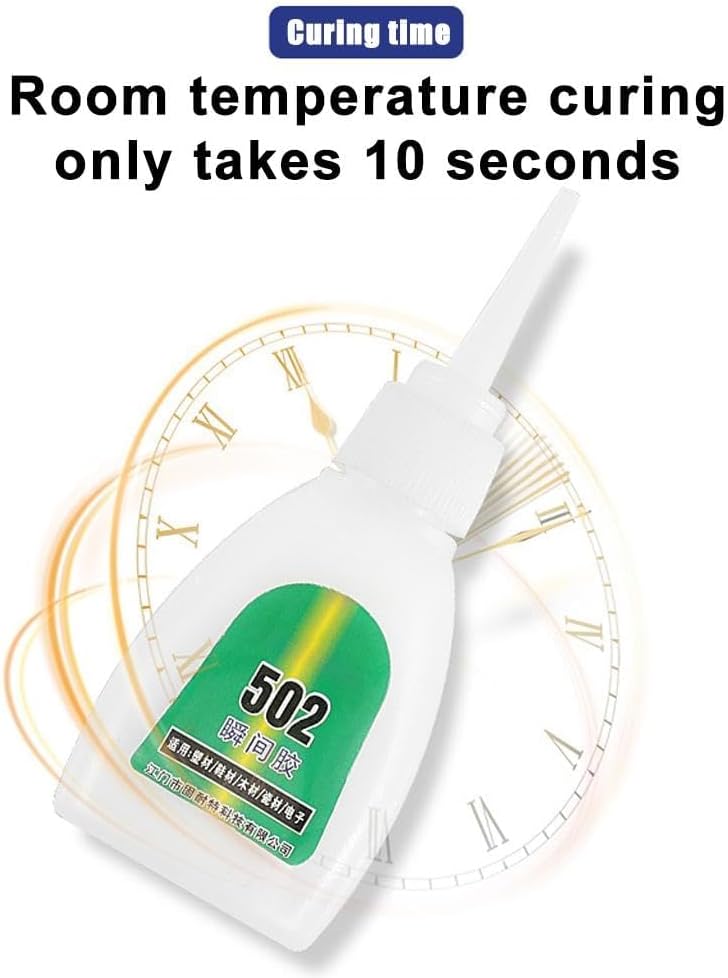 KASTWAVE 2Pcs 502 Super Glue, Instant Quick-Drying Special Glue, Quick Dry Cyanoacrylate Strong Adhesive, Quick Bond Leather Rubber Metal Etc, For Daily In The Office, Easy To Use - Image 5