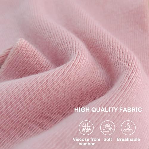 SERISIMPLE Women Thin Viscose Bamboo Socks Crew Lightweight Above Ankle Casual Dress Sock For Ladies Bootie Trouser 5 Pairs (Assorted, Large) - Image 3