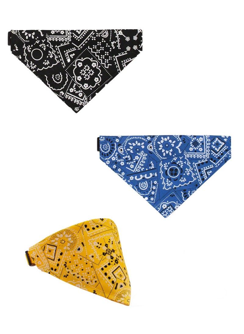 Arab Persian Flower Cat Bandana - Adjustable 20-32cm, Vibrant Durable Fabric, Cultural Style for Saudi Cats - Image 2