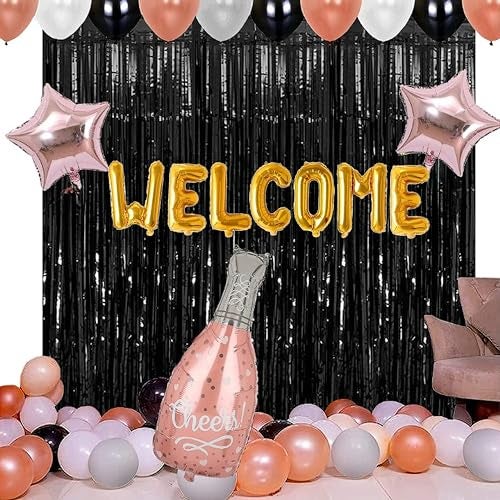 TOYXE Party Decoration Set 46 Pcs (WELCOME),Multicolor Aluminium - Image 1