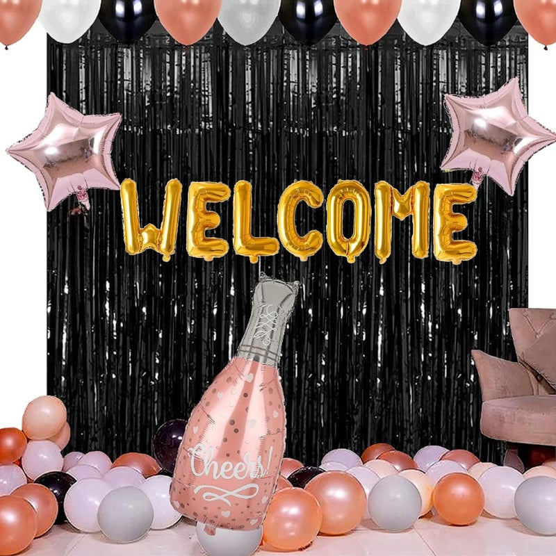 TOYXE Party Decoration Set 46 Pcs (WELCOME),Multicolor Aluminium - Image 5