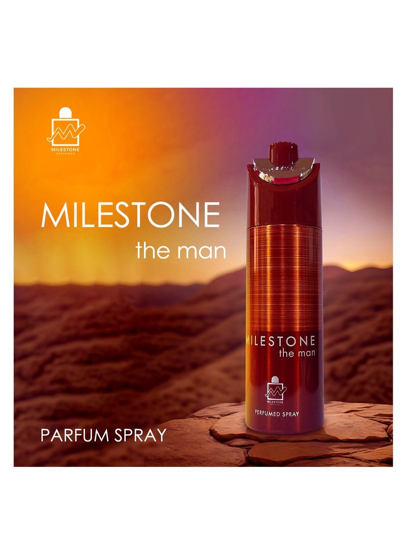 Milestone The Man Perfumed Spray For Men 200ml - Image 2