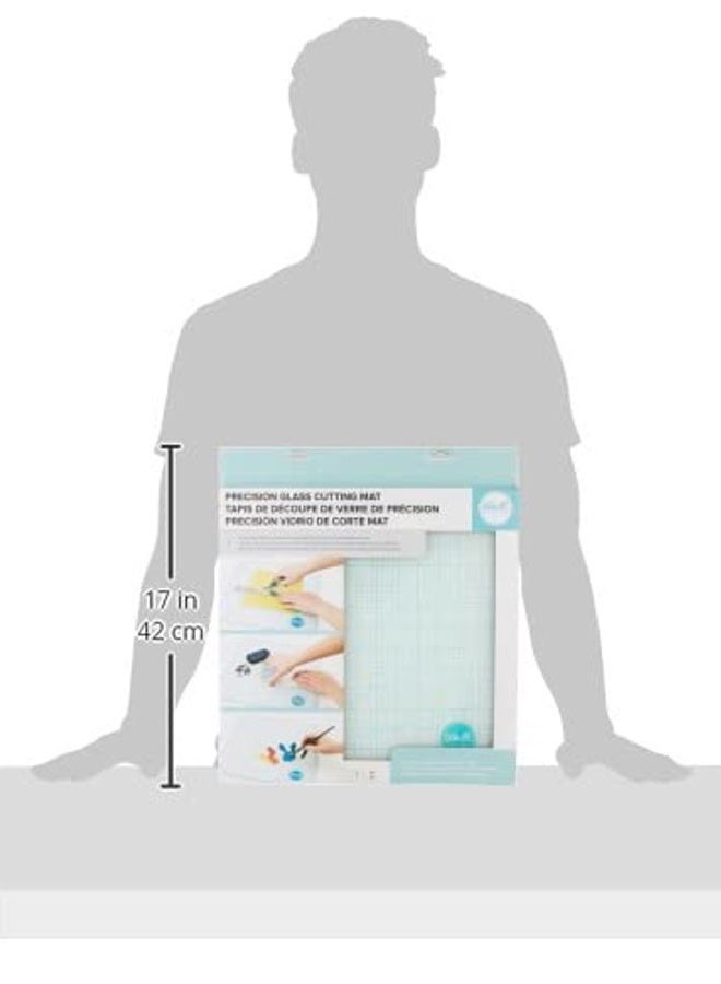 We R Memory Keepers Glass Cutting Mat, White, Sturdy Craft Work Surface, Easy Cleanup, Measuring, Draw Straight Lines, Good for Polymer Clay, Ink, Paint, Card Making, Paper Cutting, and More - Image 3