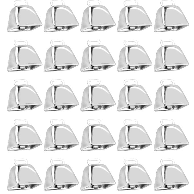 36 PIECES CHRISTMAS JINGLE BELLS METAL COW BELLS CRAFT BELLS SMALL BELL MINI BELLS DIY BELLS FOR WREATH HOLIDAY HOME AND HANGING CHRISTMAS WIND CHIMES MAKING