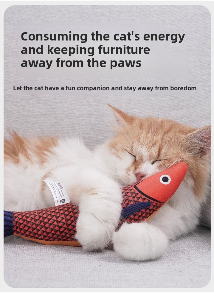 Must - buy Hot - selling Item! Simulated Fish Catnip Cat Teaser - A Self - entertainment, Boredom - relief and Teeth - grinding Gadget for Cats
