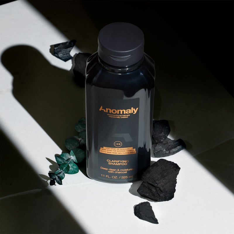 Anomaly Vegan Eucalyptus Clarifying Charcoal Scalp Shampoo for Build Up | Sulfate Free & Paraben Free |for Women & Men| Eco Friendly Sustainable Packaging from Ocean Plastic, 11 fl. oz. (Pack of 3) - Image 2