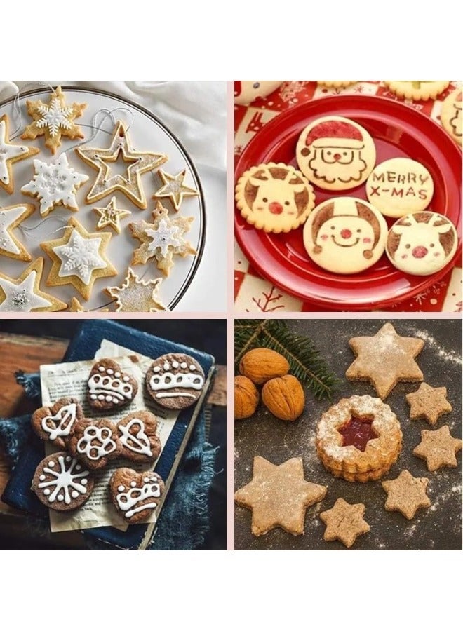 12 قطعة من قوالب تقطيع البسكويت والمعجنات من الستانلس ستيل، اشكال مختلفة - Image 4