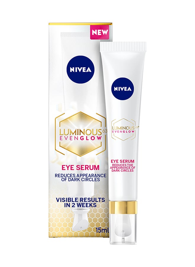 Nivea سيروم لومي نوس 630 لإشراقة متساوية لمكافحة الهالات السوداء والعيون المنتفخة مع كافيين منشط - Image 1