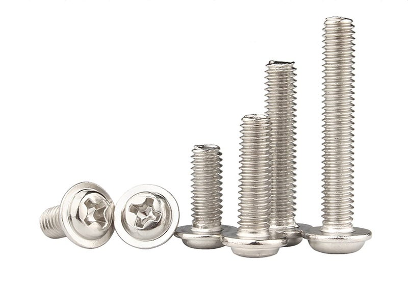 ESreake 50Pcs Metric M4 x 20mm Knobs Screws for Chinese Konbs Pulls Handles,20mm Length Washer Head Bolts Phillips Drive PWM Machine Screws for Metric M4 Holes Cabinet Door Drawer Handles (M4 x 20mm, 50 Pcs) - Image 3