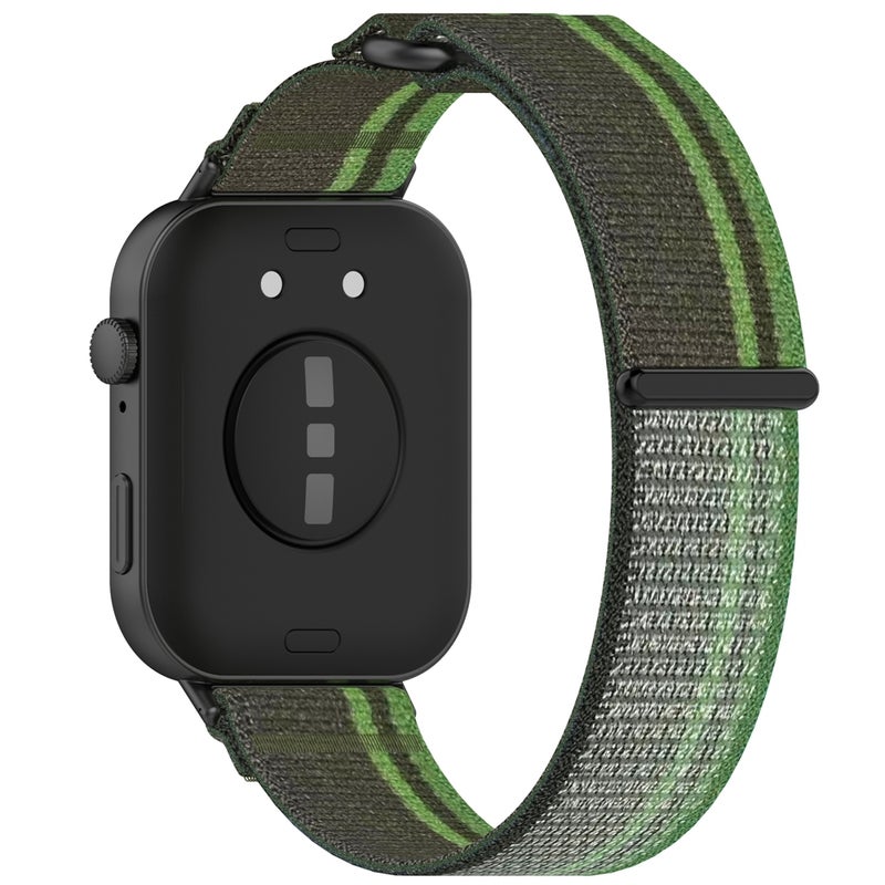 erorex For Huawei Watch Fit3 Loop Nylon Watch Band(Dark Green) - Image 2