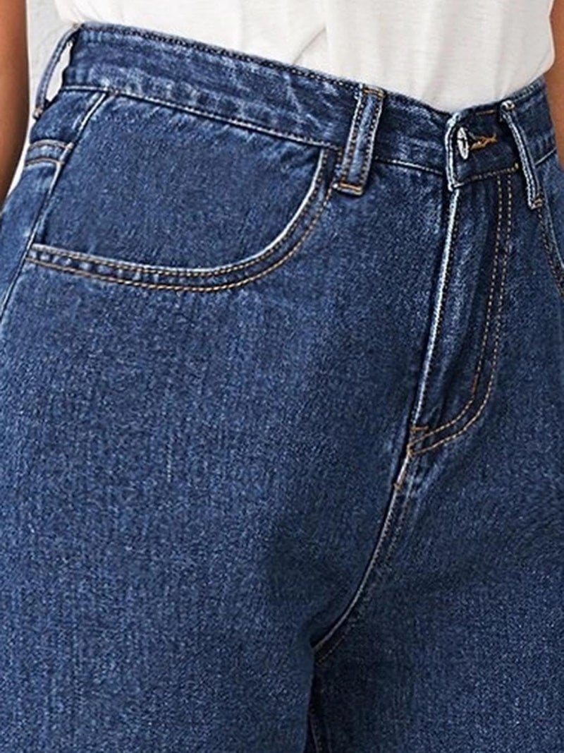 KOTTY Women's Solid High Rise Relaxed Fit Ankle Length Stylished Jeans(Blue,34)_KOTTYLADIESJEANS721XXL - Image 3