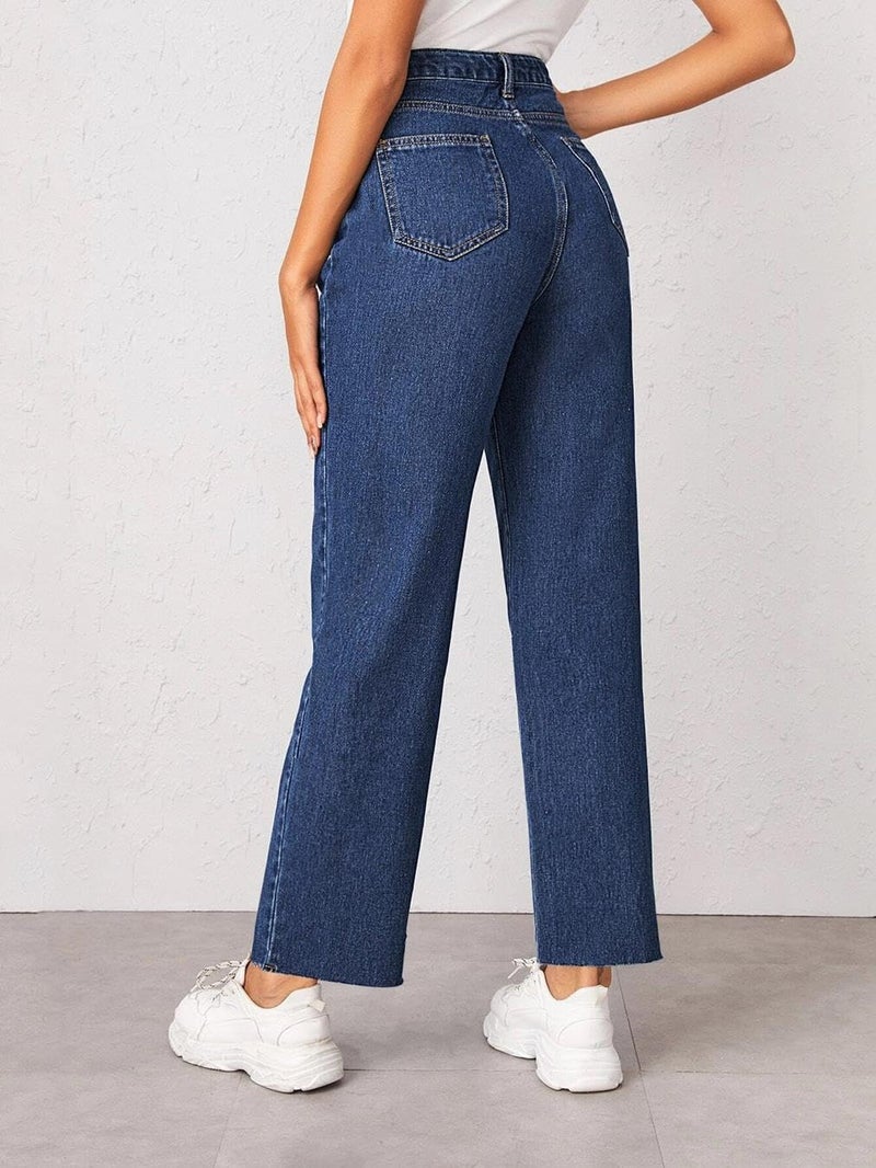 KOTTY Women's Solid High Rise Relaxed Fit Ankle Length Stylished Jeans(Blue,34)_KOTTYLADIESJEANS721XXL - Image 5