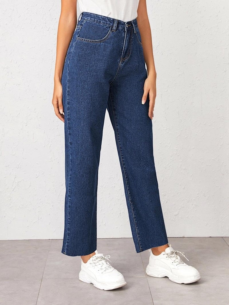 KOTTY Women's Solid High Rise Relaxed Fit Ankle Length Stylished Jeans(Blue,34)_KOTTYLADIESJEANS721XXL - Image 4