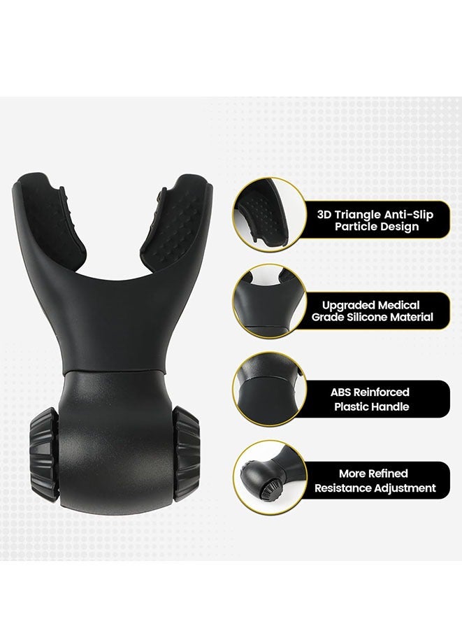 Muyixin Upgraded Breathing Trainer, Portable Resistance Exercise Device with Dual-Adjust System for Max-Improve Strength & Endurance  - Image 3