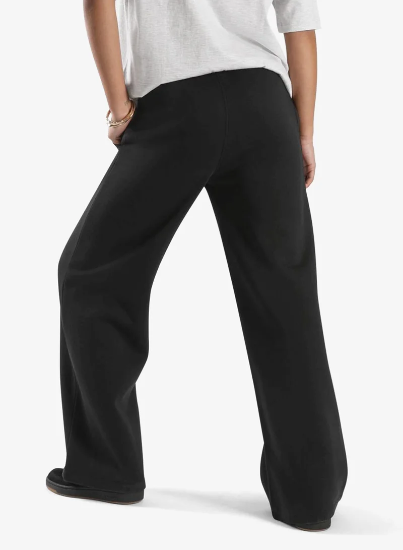 Reebok Identity 2 Color Logo Fleece Wide Leg Sweatpants