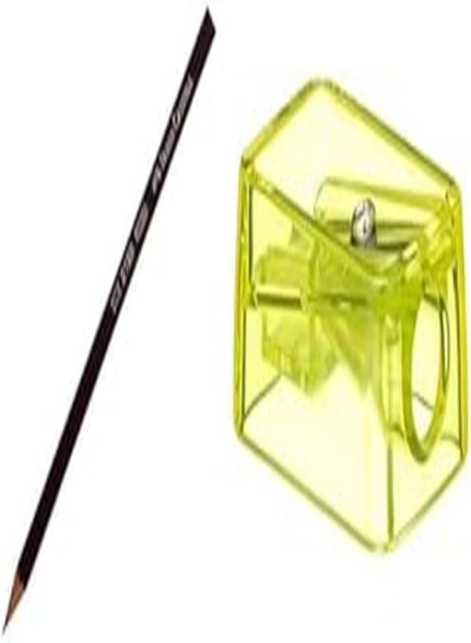 Faber Castell 2122 HB Graphite Pencil - Black + Deli School Supplies Pencil Sharpener H034 - Assorted