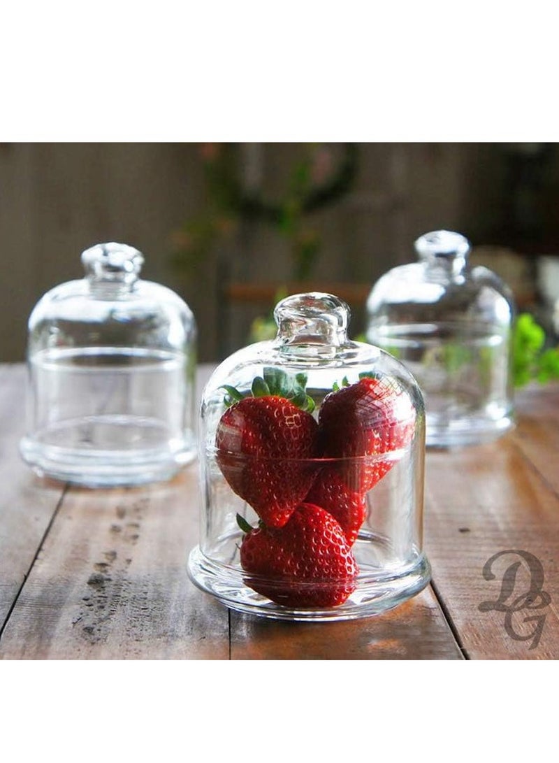 Glass sugar bowl with lid  - Image 3