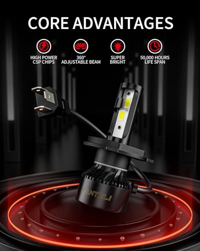 FANTELI 2x Bulbs 40000LM 900 Brighter 11 Size No Adapter Required 6500K Cool White IP68 Waterproof OffRoad Lights Pack of 2 - Image 3