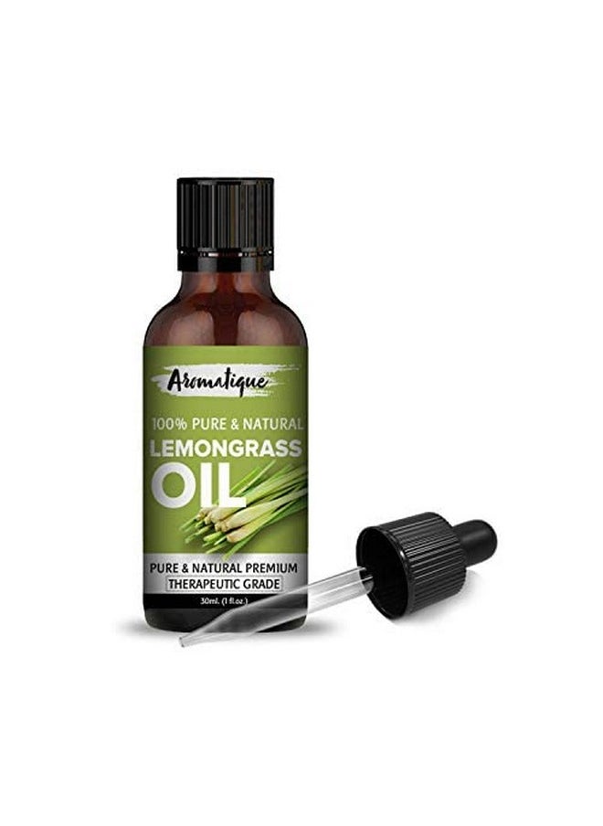 AROMATIQUE Aromatique Lemongrass Essential Oil - 100% Pure & Natural Aromatherapy Oil for Freshening, Relaxation, and Skin Care - 30ML  - Image 1
