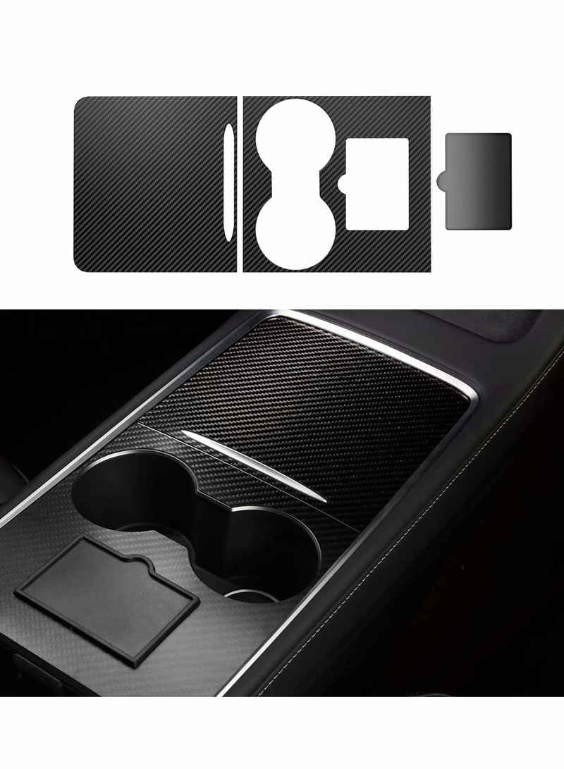 Center Console Wrap Cover Kit for 2021 Tesla Model 3 & Model Y - Ultra Slim, Non-Tracing, Removable Protector Accessories for Enhanced Interior Protection - Image 1