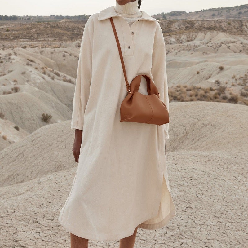 French Niche polene Cloud Bag Neuf 9 Cowhide Handbag Crossbody Shoulder Womens Bag poleno Dumpling Bag Camel trumpet 