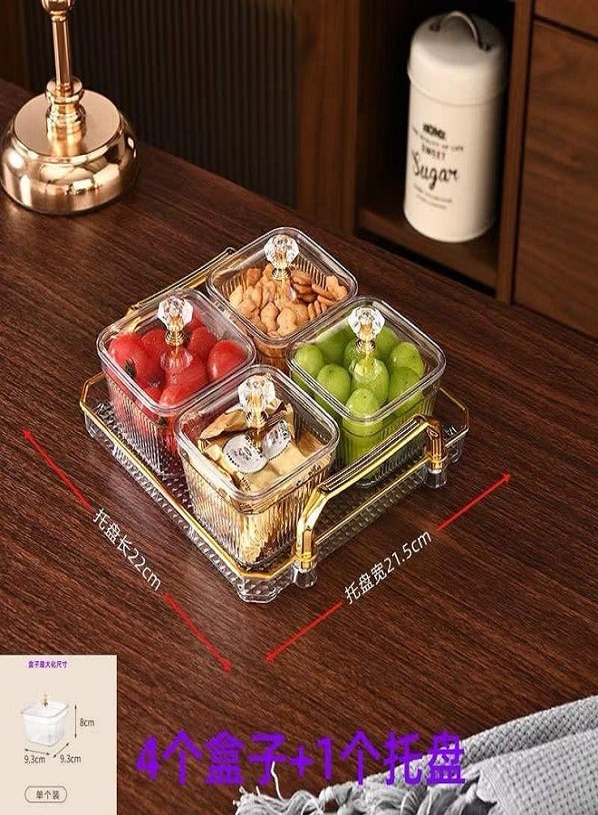Clear acrylic dessert plate
