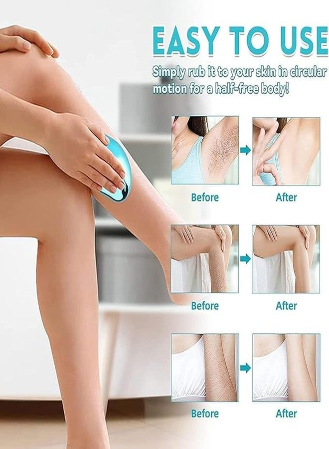 ZURITY Crystal Hair Remover for Women and Men Upgraded Nano-crystalline Dots Technology Crystal Hair Eraser for Women Painless Hair Remover for Women Reusable Painless Hair Removal Stone. - Image 2