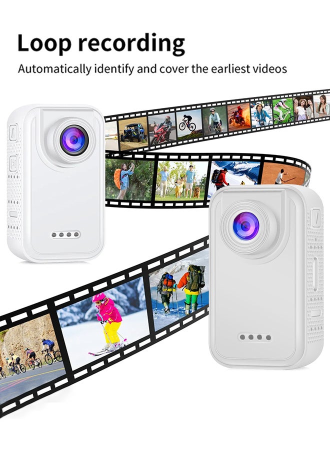 TT كاميرا أكشن رياضية محمولة بدقة 2K، مقاس 1.47 بوصة، بزاوية 120 درجة، كاميرا تصوير احترافية، مجموعة رياضية محمولة، كاميرا صغيرة جدًا مع بطاقة 128 جيجابايت - Image 4