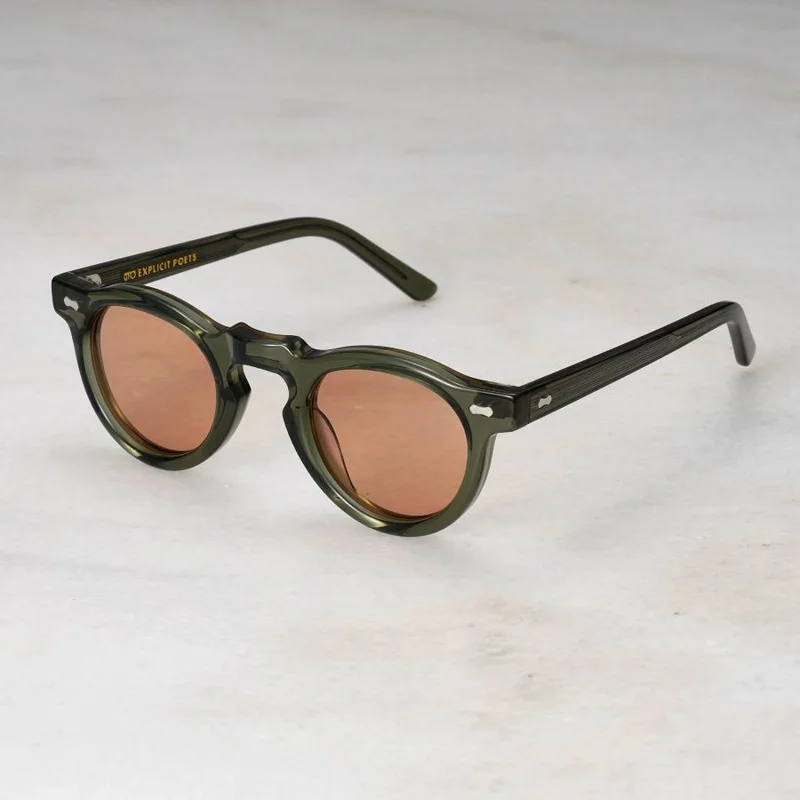  اكسبليست باوتس EXPLICIT POETS A15EP11-ALBERT GREEN-BROWN SUNGLASSES