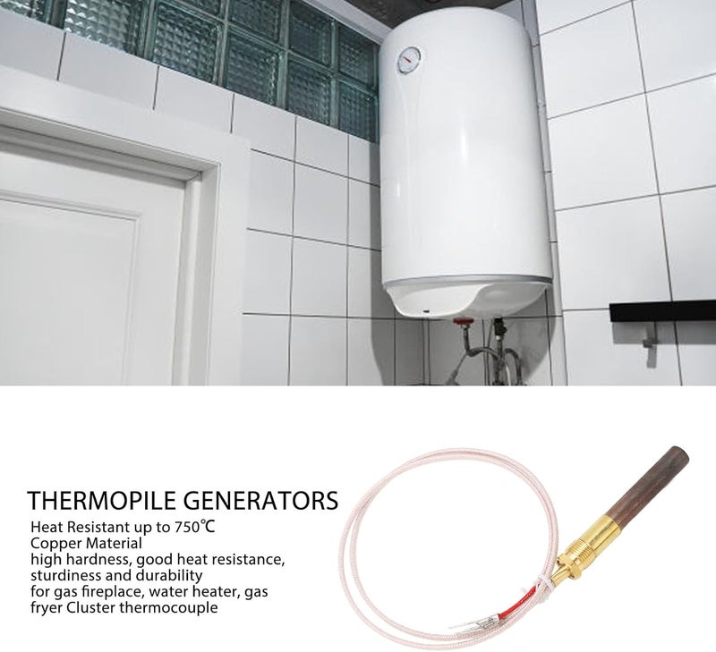 Replacement Thermopile Generators, 24in 750℃ Temperature Copper Thermopile Generator Replacement for Fireplaces - Image 3