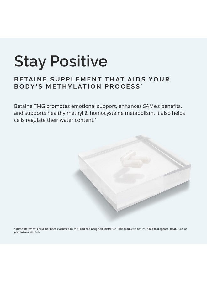 BRAINMD Dr Amen Brainmd Betaine Tmg 60 Capsules Mood & Methyl Support Gluten Free 30 Servings - Image 4