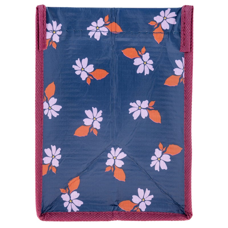 Karma Reusable Gift Bags - Tote Bag and Gift Bag with Handles - Perfect for Birthday Gifts and Party Bags RPET 1 Navy Floral Small - Image 4