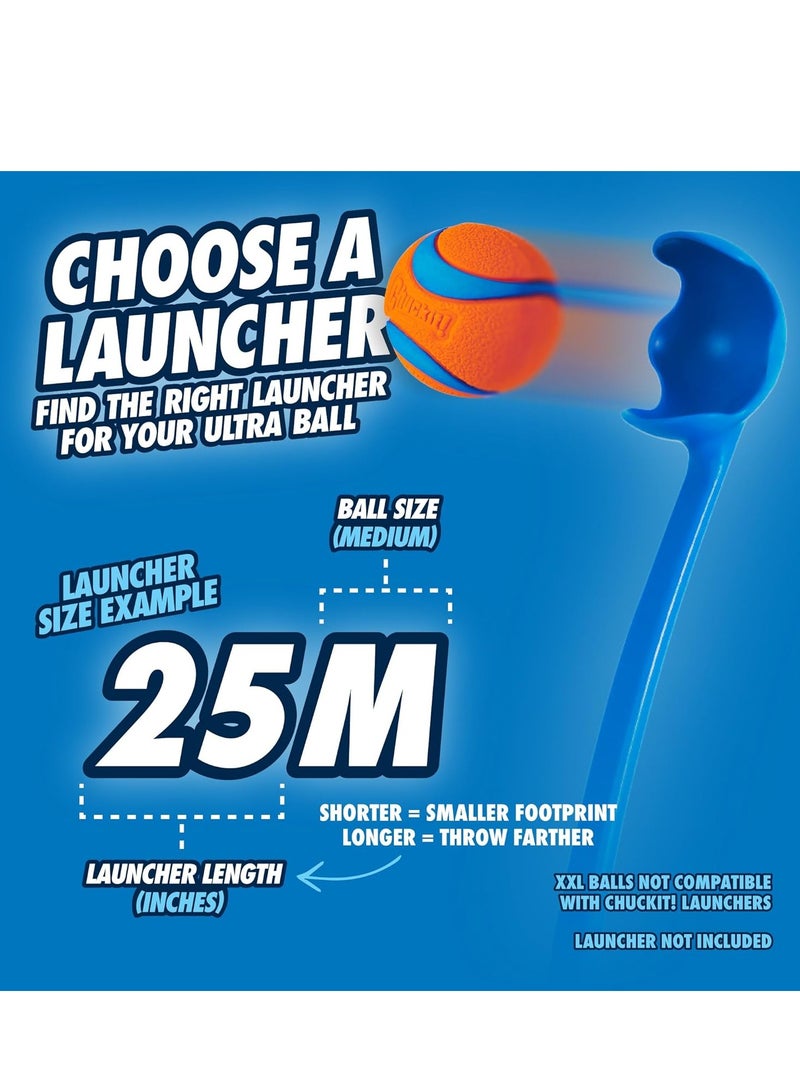 Chuckit Fetch Medley Gen 3 Rubber Dog Balls, Ultra Ball, Rugged Ball, Fetch Balls for Dogs Launcher Compatible Dog Toy, Medium, 3 Pack - Image 5