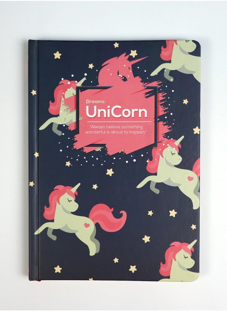 Borg El Arab Notebook Unicorn Hard Cover A5  - Image 1