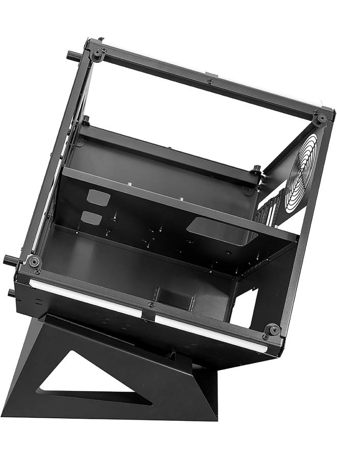 Azza Cube 802 Full-Tower Black Computer Case with RGB Fans and Tempered Glass - Image 5