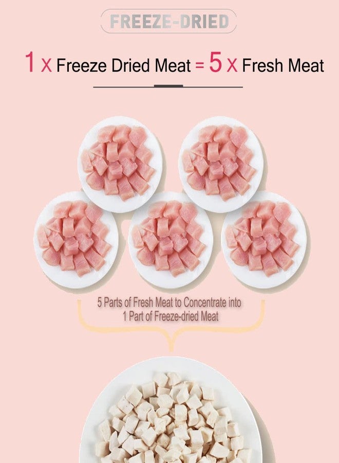 BNYEE Freeze Dried Chicken Cat & Dog Treats –15OZ Chicken Meat - High Protein, Bite-Sized, Training Treats Snacks - Image 3