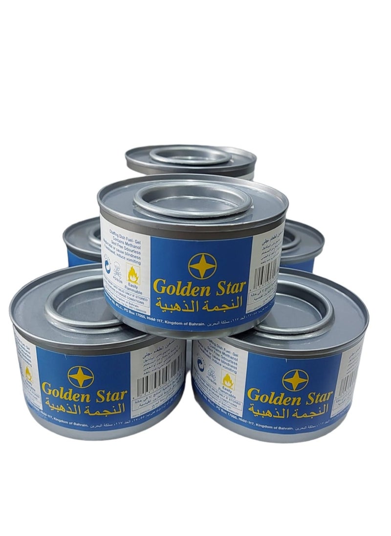 Golden Star - Heater Flame Can For Buffet Lasts 6 Hours (3pc) - Image 1