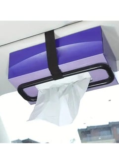 Generic Car tissue paper box holder Auto rear seat headrest support Hold Clip Car Vehicle Tissue Holder Tissue Box Fixing Strap Elastic Belt Sun Napkin Box Holder  - Image 1