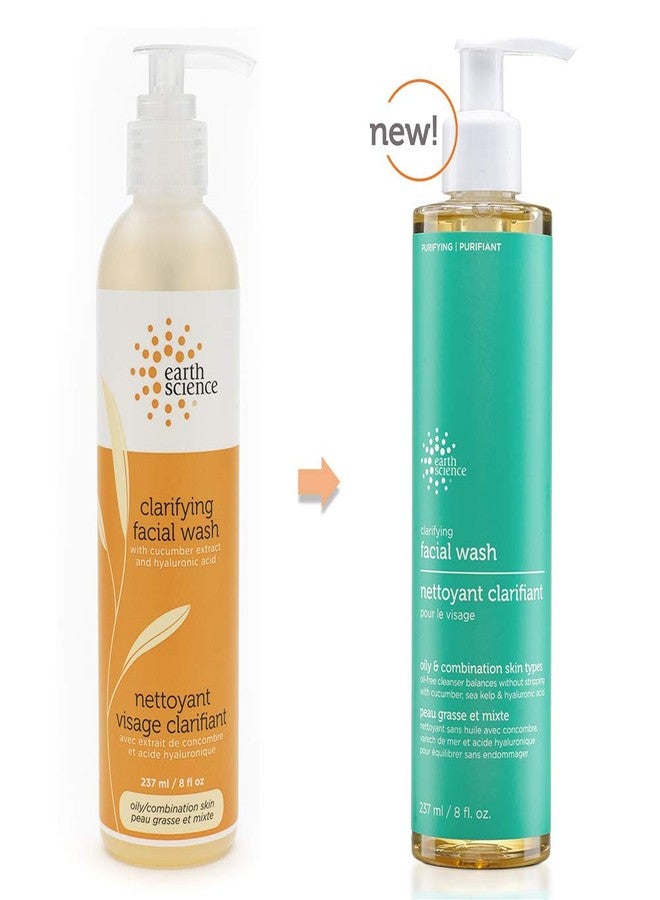 EARTH SCIENCE - Gentle Clarifying Facial Wash For Oily, Combination Skin Types (3pk, 8 fl. oz.) - Image 2