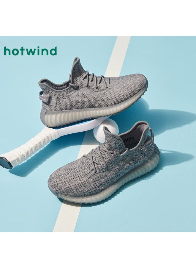 Hotwind Men's Mesh Casual Shoes, Spring And Autumn Fashion Thick-soled Comfortable Outdoor Breathable Coconut Sports Shoes - Image 2