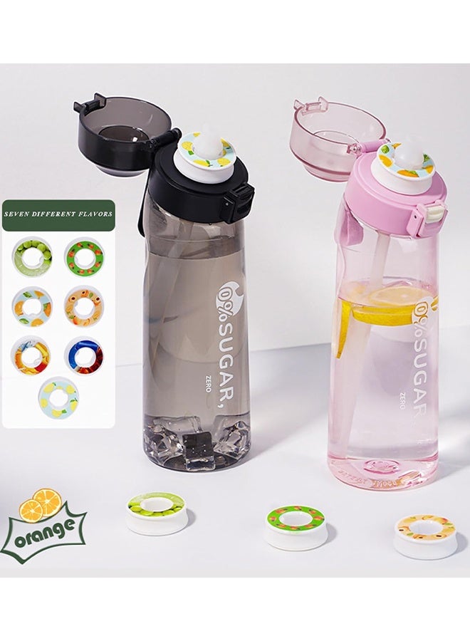 7 Pcs Flavor Pods for Air Water Bottle Compatible with 650ML Air Drinking Water Bottle Starter Set with Flavour Capsules,0% Sugar Water Cup Suitable for Outdoor Sport - Image 5