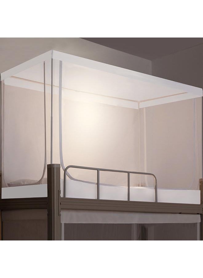 Bluejw - Student Dormitory Shading Mosquito Net Wholesale Upper Bunk Lower Bunk Bedroom 0.8 M0.9 M Dustproof Mosquito Net Three-door Zipper - Image 1