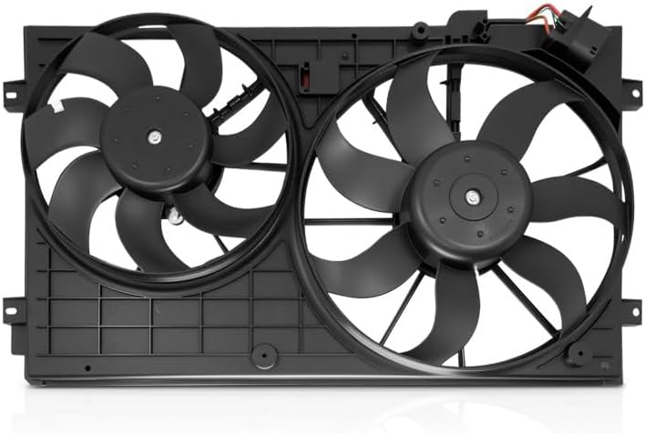 PartsFlow Radiator Cooling Fan Assembly for Volkswagen Models - Image 1