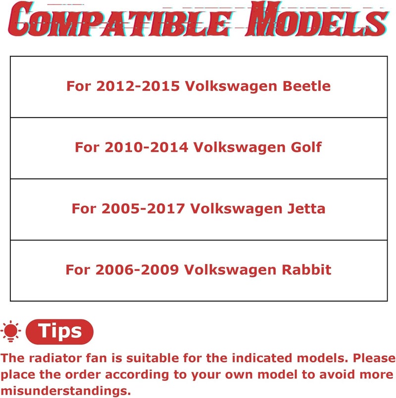 PartsFlow Radiator Cooling Fan Assembly for Volkswagen Models - Image 5