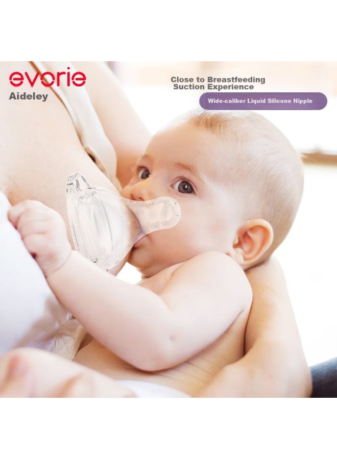 Evorie Nipple, Wide Diameter, Liquid Silicone Baby Nipple , Suitable For 9 Months And Above, Single Pack - Image 3