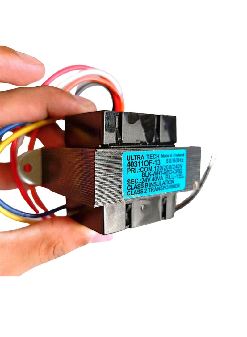 24VAC 40VA Transformer Power Supply | Compatible with Nest, Ecobee, Sensi, Honeywell Thermostats, and Nest Hello Ring Doorbells  Made in Thailand  - Image 1