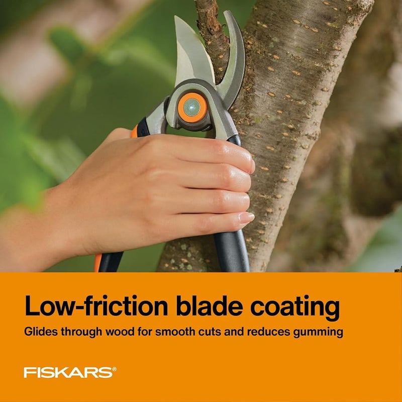 فيسكارس 1 Fiskars Softgrip مقص تقليم مطروق بشفرة قابلة للاستبدال - مقاوم للصدأ، طلاء منخفض الاحتكاك - شفرة فولاذية مصقولة بدقة تبقى حادة خلال الاستخدام الكثيف في الفناء والحديقة - Image 3